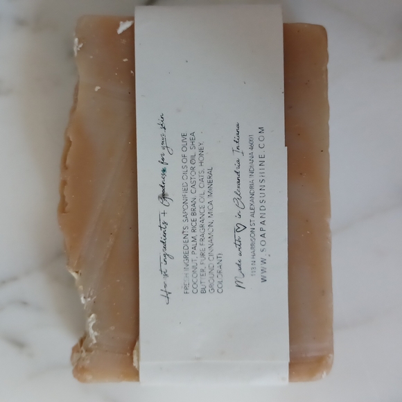 Oats & Honey Handcrafted Shea Butter Soap new with tags 5 oz Soap and Sunshine - Picture 4 of 14
